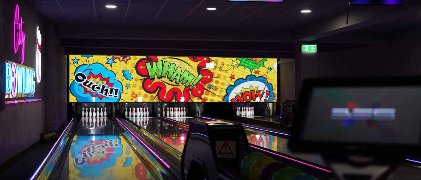 Disco-Bowling. Lichter an. Alltag aus.